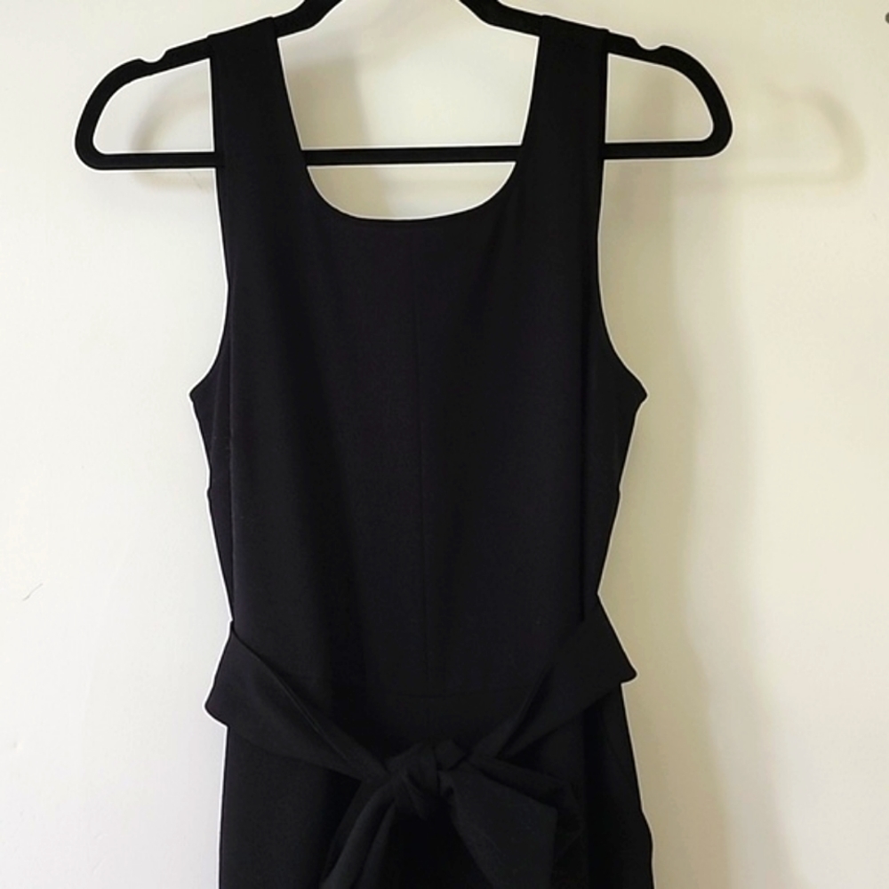 Frank & Oak Straight Leg Gabardine Jumpsuit Black - Picture 5 of 10